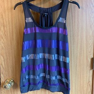 Grey Express Sequined Embellished Tank sz M
